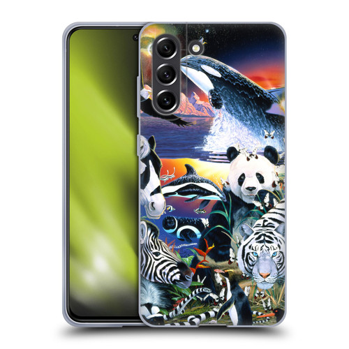 Graeme Stevenson Assorted Designs Animals Soft Gel Case for Samsung Galaxy S21 FE 5G