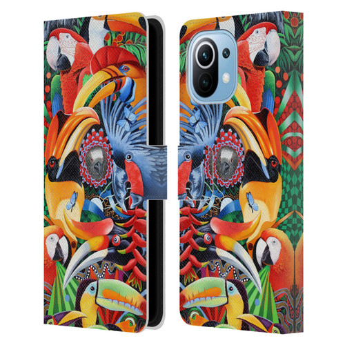 Graeme Stevenson Assorted Designs Birds 2 Leather Book Wallet Case Cover For Xiaomi Mi 11
