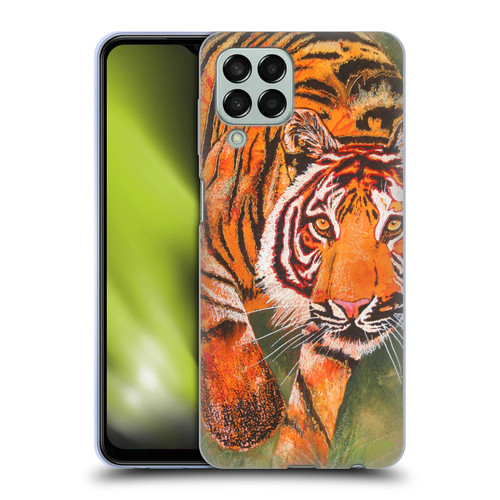 Graeme Stevenson Assorted Designs Tiger 1 Soft Gel Case for Samsung Galaxy M33 (2022)