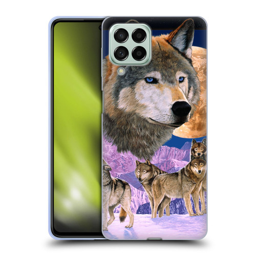 Graeme Stevenson Assorted Designs Wolves Soft Gel Case for Samsung Galaxy M53 (2022)