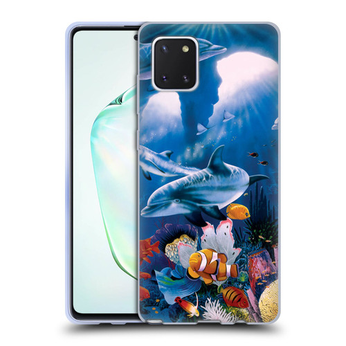Graeme Stevenson Assorted Designs Dolphins Soft Gel Case for Samsung Galaxy Note10 Lite