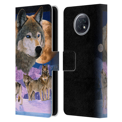 Graeme Stevenson Assorted Designs Wolves Leather Book Wallet Case Cover For Xiaomi Redmi Note 9T 5G