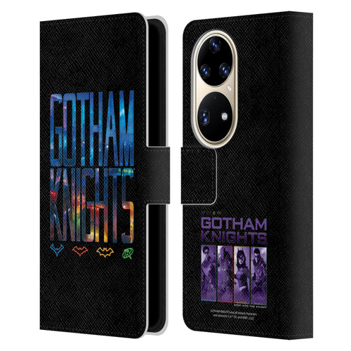 Gotham Knights Character Art Logo Leather Book Wallet Case Cover For Huawei P50 Pro