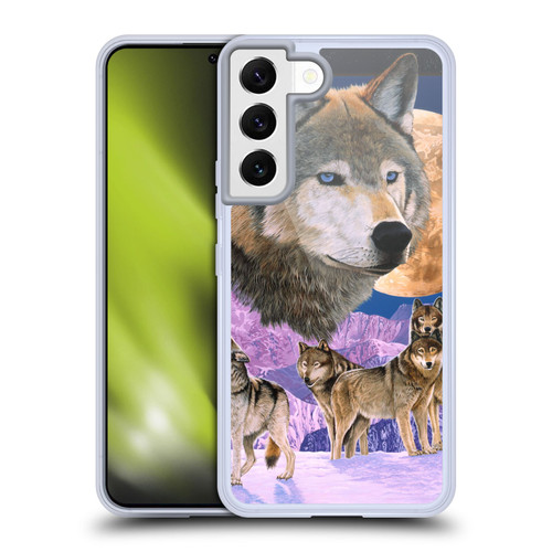 Graeme Stevenson Assorted Designs Wolves Soft Gel Case for Samsung Galaxy S22 5G