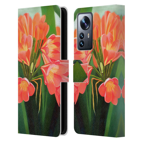 Graeme Stevenson Assorted Designs Flowers 2 Leather Book Wallet Case Cover For Xiaomi 12 Pro
