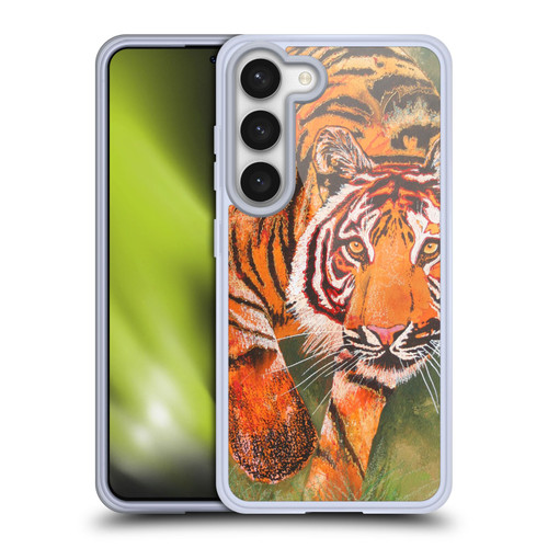 Graeme Stevenson Assorted Designs Tiger 1 Soft Gel Case for Samsung Galaxy S23 5G