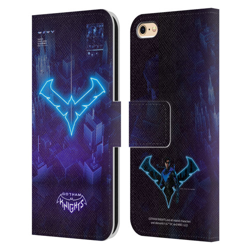 Gotham Knights Character Art Nightwing Leather Book Wallet Case Cover For Apple iPhone 6 / iPhone 6s