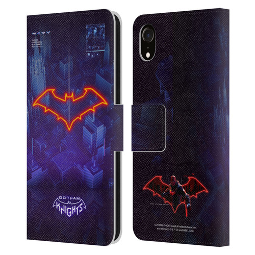 Gotham Knights Character Art Red Hood Leather Book Wallet Case Cover For Apple iPhone XR