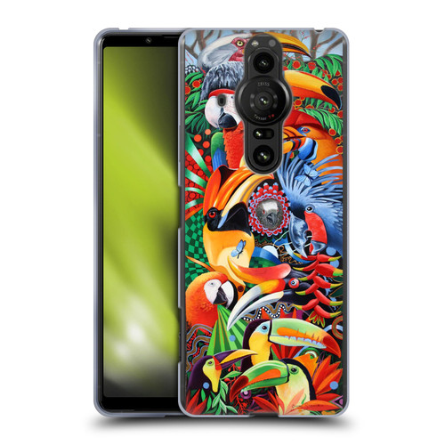 Graeme Stevenson Assorted Designs Birds 2 Soft Gel Case for Sony Xperia Pro-I