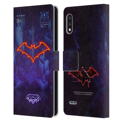 Gotham Knights Character Art Red Hood Leather Book Wallet Case Cover For LG K22