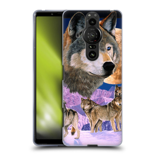 Graeme Stevenson Assorted Designs Wolves Soft Gel Case for Sony Xperia Pro-I