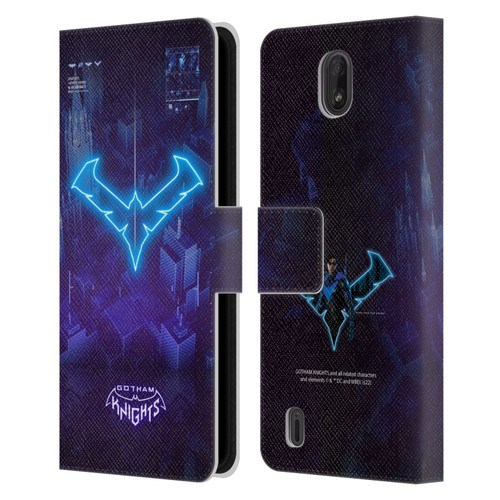 Gotham Knights Character Art Nightwing Leather Book Wallet Case Cover For Nokia C01 Plus/C1 2nd Edition
