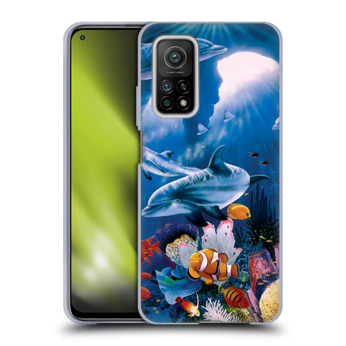 Graeme Stevenson Assorted Designs Dolphins Soft Gel Case for Xiaomi Mi 10T 5G