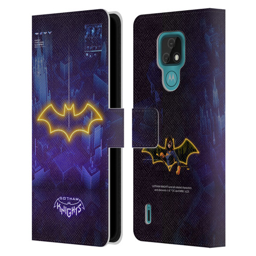 Gotham Knights Character Art Batgirl Leather Book Wallet Case Cover For Motorola Moto E7