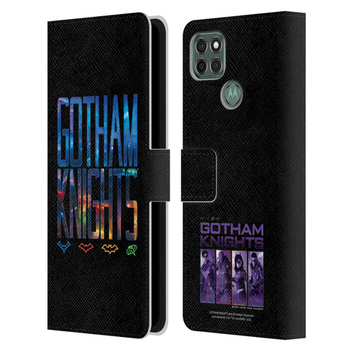 Gotham Knights Character Art Logo Leather Book Wallet Case Cover For Motorola Moto G9 Power