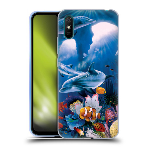 Graeme Stevenson Assorted Designs Dolphins Soft Gel Case for Xiaomi Redmi 9A / Redmi 9AT