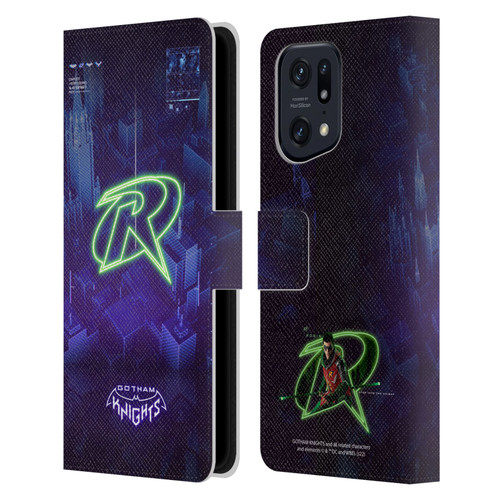 Gotham Knights Character Art Robin Leather Book Wallet Case Cover For OPPO Find X5 Pro
