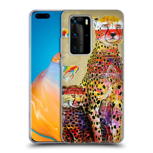 Graeme Stevenson Colourful Wildlife Cheetah Soft Gel Case for Huawei P40 Pro / P40 Pro Plus 5G