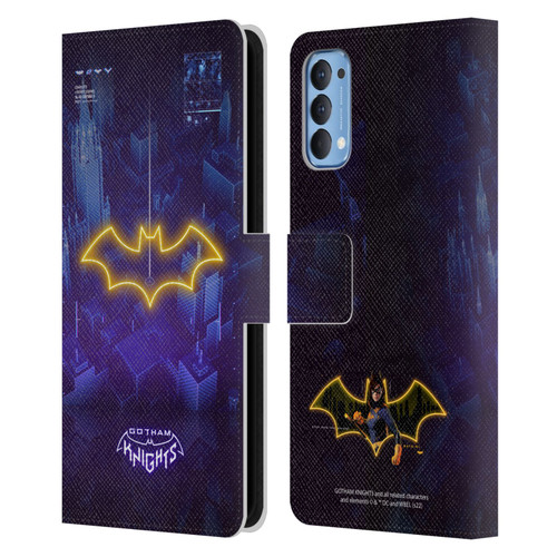 Gotham Knights Character Art Batgirl Leather Book Wallet Case Cover For OPPO Reno 4 5G