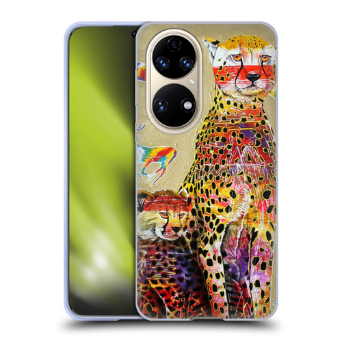 Graeme Stevenson Colourful Wildlife Cheetah Soft Gel Case for Huawei P50