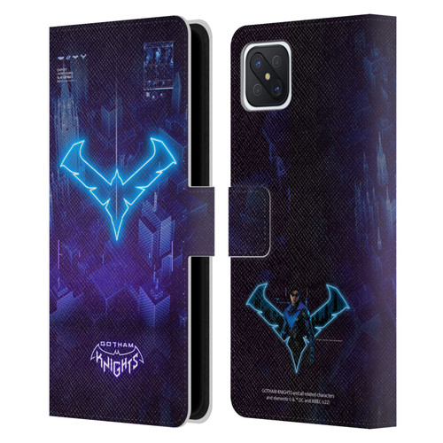 Gotham Knights Character Art Nightwing Leather Book Wallet Case Cover For OPPO Reno4 Z 5G
