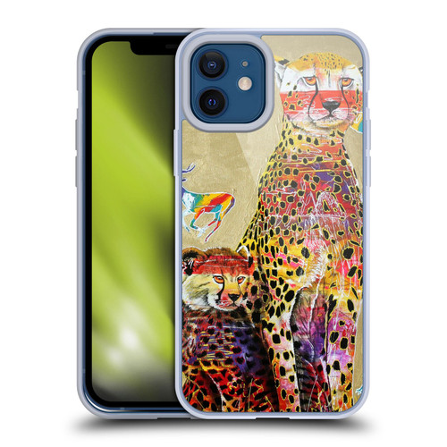 Graeme Stevenson Colourful Wildlife Cheetah Soft Gel Case for Apple iPhone 12 / iPhone 12 Pro