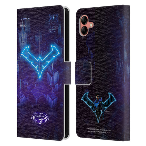 Gotham Knights Character Art Nightwing Leather Book Wallet Case Cover For Samsung Galaxy A04 (2022)