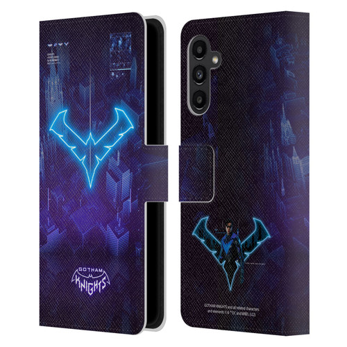 Gotham Knights Character Art Nightwing Leather Book Wallet Case Cover For Samsung Galaxy A13 5G (2021)