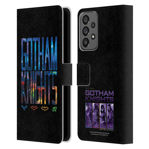 Gotham Knights Character Art Logo Leather Book Wallet Case Cover For Samsung Galaxy A73 5G (2022)