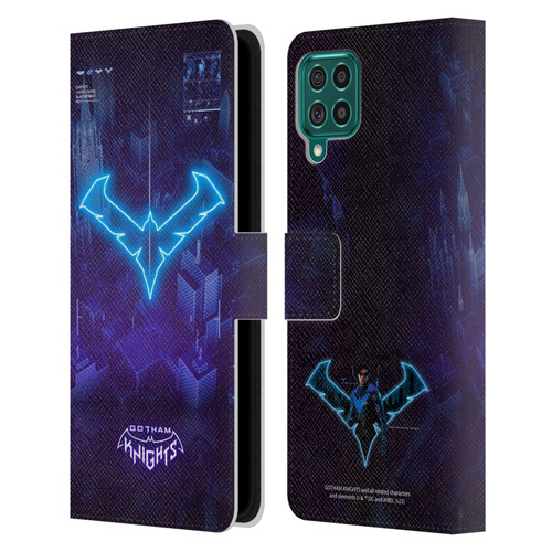 Gotham Knights Character Art Nightwing Leather Book Wallet Case Cover For Samsung Galaxy F62 (2021)
