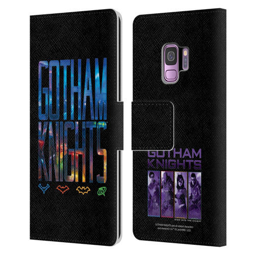 Gotham Knights Character Art Logo Leather Book Wallet Case Cover For Samsung Galaxy S9