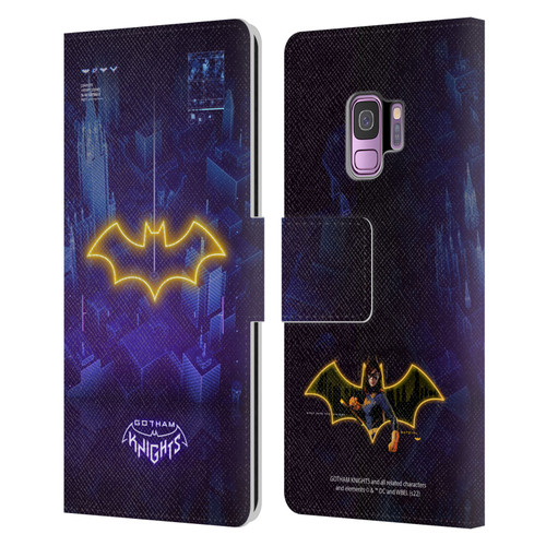 Gotham Knights Character Art Batgirl Leather Book Wallet Case Cover For Samsung Galaxy S9