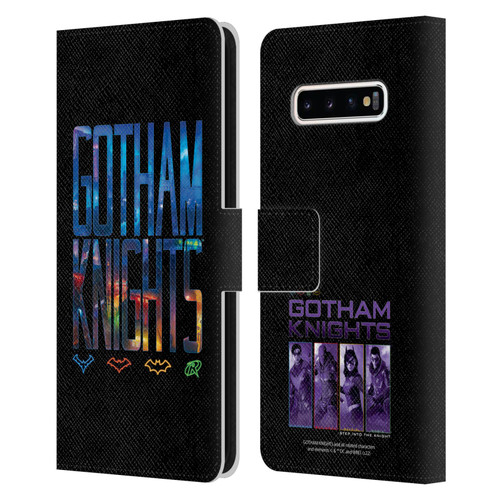 Gotham Knights Character Art Logo Leather Book Wallet Case Cover For Samsung Galaxy S10+ / S10 Plus