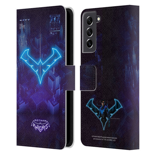 Gotham Knights Character Art Nightwing Leather Book Wallet Case Cover For Samsung Galaxy S21 FE 5G