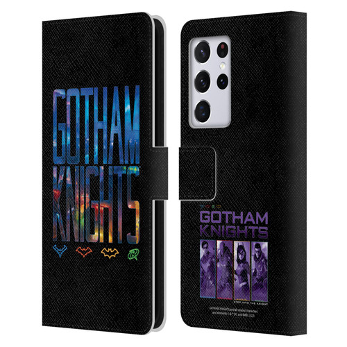 Gotham Knights Character Art Logo Leather Book Wallet Case Cover For Samsung Galaxy S21 Ultra 5G