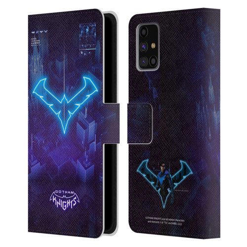 Gotham Knights Character Art Nightwing Leather Book Wallet Case Cover For Samsung Galaxy M31s (2020)
