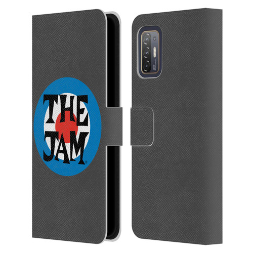 The Jam Key Art Target Logo Leather Book Wallet Case Cover For HTC Desire 21 Pro 5G