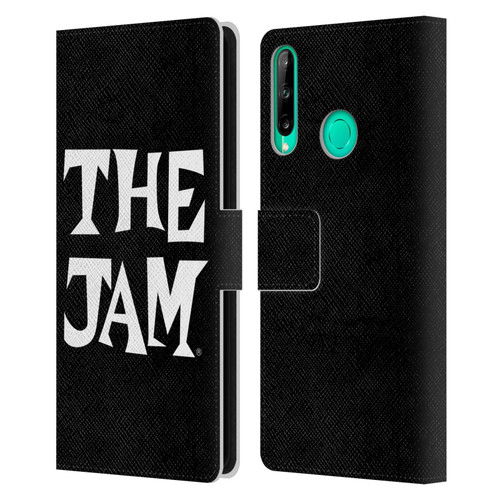 The Jam Key Art Black White Logo Leather Book Wallet Case Cover For Huawei P40 lite E