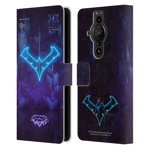 Gotham Knights Character Art Nightwing Leather Book Wallet Case Cover For Sony Xperia Pro-I