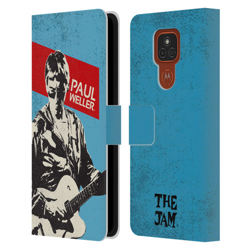 The Jam Key Art Paul Weller Leather Book Wallet Case Cover For Motorola Moto E7 Plus