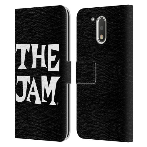 The Jam Key Art Black White Logo Leather Book Wallet Case Cover For Motorola Moto G41