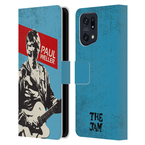 The Jam Key Art Paul Weller Leather Book Wallet Case Cover For OPPO Find X5