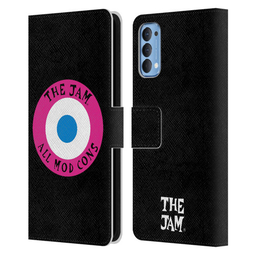 The Jam Key Art All Mod Cons Leather Book Wallet Case Cover For OPPO Reno 4 5G