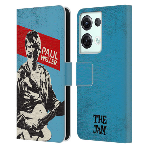 The Jam Key Art Paul Weller Leather Book Wallet Case Cover For OPPO Reno8 Pro