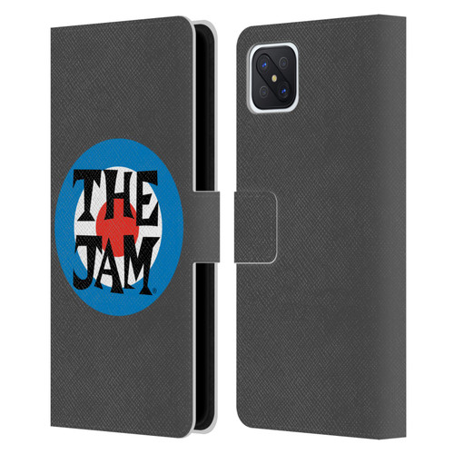The Jam Key Art Target Logo Leather Book Wallet Case Cover For OPPO Reno4 Z 5G