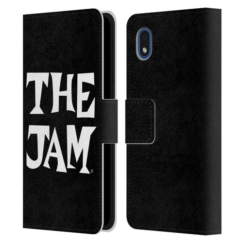 The Jam Key Art Black White Logo Leather Book Wallet Case Cover For Samsung Galaxy A01 Core (2020)