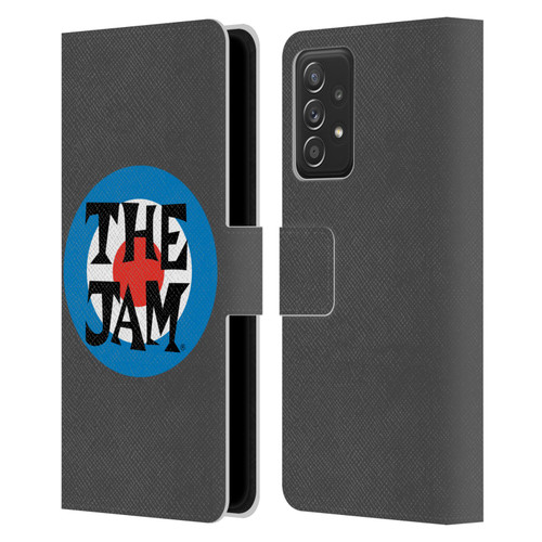 The Jam Key Art Target Logo Leather Book Wallet Case Cover For Samsung Galaxy A53 5G (2022)