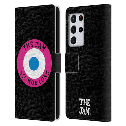 The Jam Key Art All Mod Cons Leather Book Wallet Case Cover For Samsung Galaxy S21 Ultra 5G