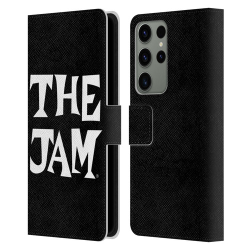 The Jam Key Art Black White Logo Leather Book Wallet Case Cover For Samsung Galaxy S23 Ultra 5G