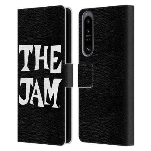 The Jam Key Art Black White Logo Leather Book Wallet Case Cover For Sony Xperia 1 IV